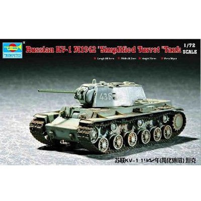 Trumpeter Maquette Char Lourd Soviã©Tique Kv-1 1942Â : Tourelle Modã¨Le Simplifiã©E