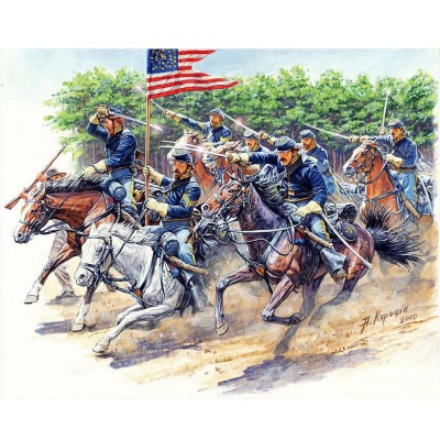 figurines guerre de sã©cession : 8th pennsylvania cavalry regiment, bataille de chancellorsville