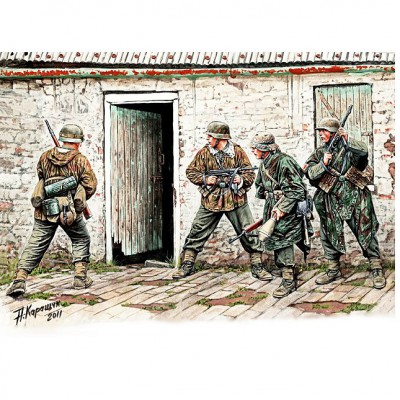 Figurines 2ème Guerre Mondiale : Panzergrenadier allemands : Front Ouest 1944-1945 Figurines 2ème Guerre Mondiale : Panzergrenadier allemands : Front Ouest 1944-1945
