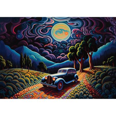 Puzzle 1000 pièces : Une nuit en Transylvanie Puzzle 1000 pièces : Une nuit en Transylvanie
