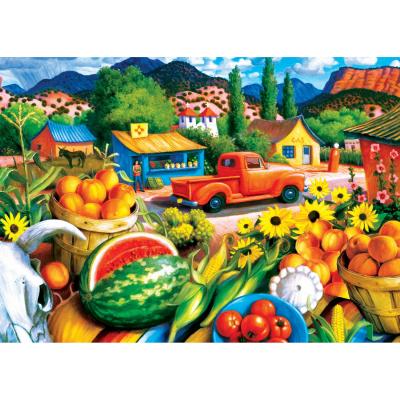 Puzzle 550 pièces : Bords de route du Sud-Ouest - Fraîcheur d'été Puzzle 550 pièces : Bords de route du Sud-Ouest - Fraîcheur d'été
