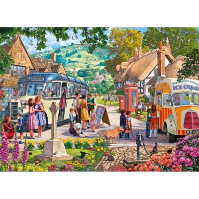 Puzzle 1000 piÃ¨ces : Embarquement en bus