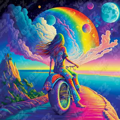 Puzzle 1023 piÃ¨ces : Balade Arc en ciel