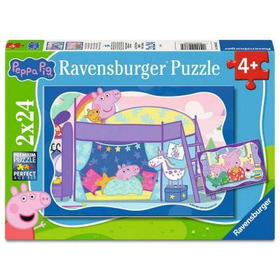 Puzzles 2x24 piÃ¨ces : Bonne nuit Peppa - Peppa Pig