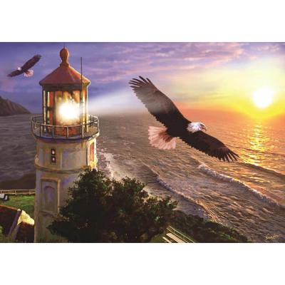 Puzzle 1000 pièces : Vol en hauteur au lever du soleil Puzzle 1000 pièces : Vol en hauteur au lever du soleil