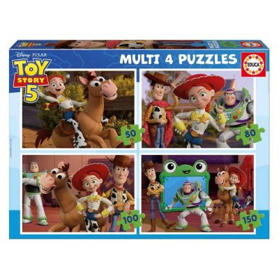 Puzzles 4en1 de 50 Ã&nbsp; 150 piÃ¨ces : Toy Story 5