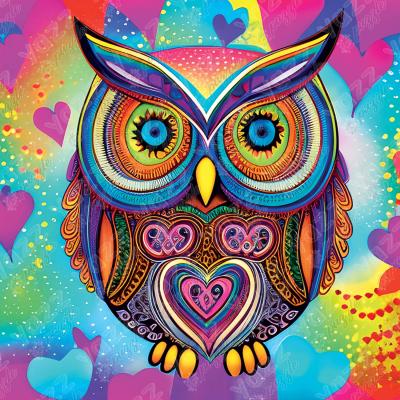 Puzzle 1023 piÃ¨ces : Hibou mignon