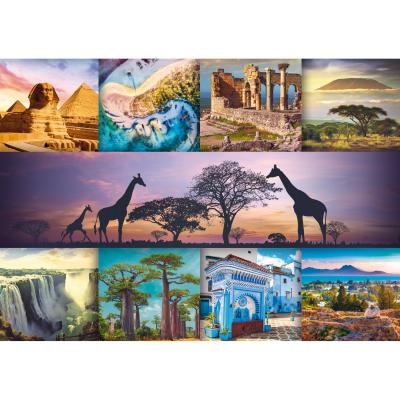 Puzzle 1000 piÃ¨ces : Collage : Afrique