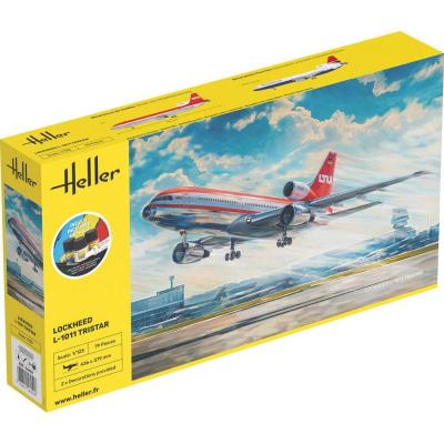 Heller Maquette Avion : Starter Kit : Lockheed L-1011 Tristar In 1:125