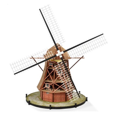 Maquette en bois : Moulin hollandais Maquette en bois : Moulin hollandais