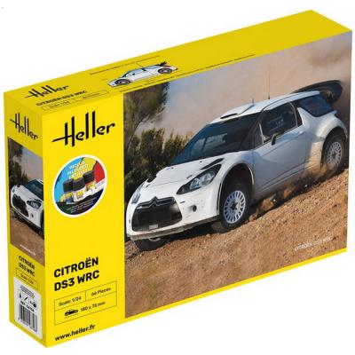 Heller Maquette Voiture : Starter Kit Citroen Ds3 Wrc