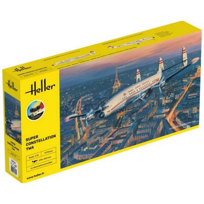 Heller - Maquette Avion Super Constellation TWA - Starter Kit - Image 3