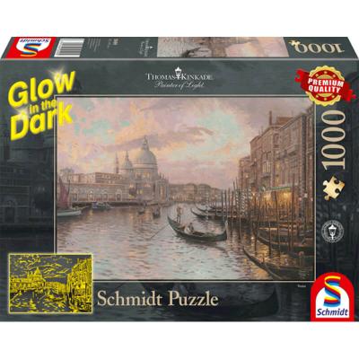 Puzzle 1000 piÃ¨ces : Glow in the Dark : Dans les rues de Venise