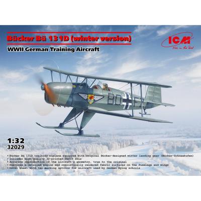 Maquette avion : BÃ¼cker BÃ¼ 131D (version hiver)