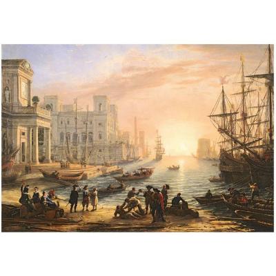Puzzle 2000 piÃ¨ces : Port maritime au coucher du soleil