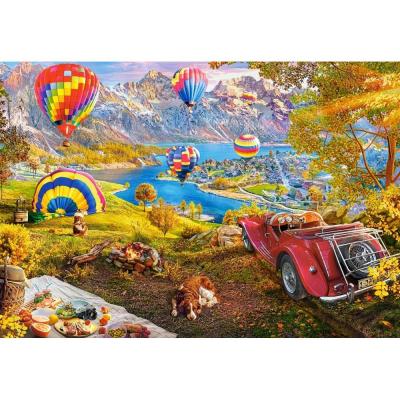 Puzzle 1000 piÃ¨ces : La vallÃ©e des montgolfiÃ¨res