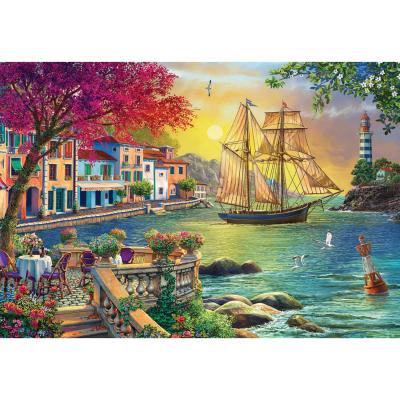 Puzzle 2000 piÃ¨ces : Beau coucher de soleil dans la ville