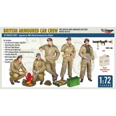 Figurines : Ã©quipage d'un vÃ©hicule blindÃ© britannique de la seconde guerre mondiale, hiver 1944/1945