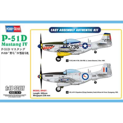 Hobby Boss Maquette Avion : P-51D Mustang Iv Fighter