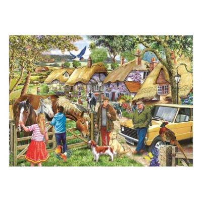 Puzzle 500 piÃ¨ces XXL : Chevaux et chiens