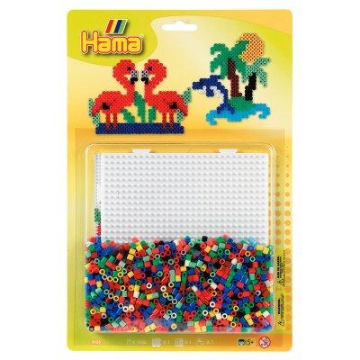 Hama Kit de perles Hama midi : Plaque carrée
