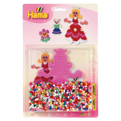 Hama Kit de perles thématique Hama midi : Les princesses