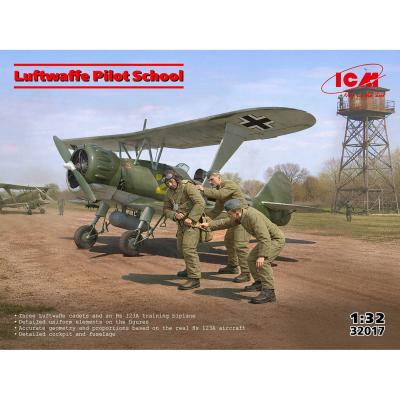 Maquette avion : Luftwaffe Pilot School avec 3 figurines
