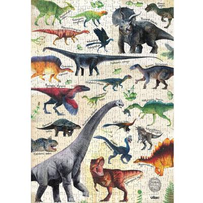 Puzzle 500 pièces : dinosaures + 22 fiches pédagogiques illustrées Puzzle 500 pièces : dinosaures + 22 fiches pédagogiques illustrées
