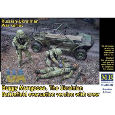 Coffret Buggy Mongoose et figurines : évacuation champ de bataille ukrainien Coffret Buggy Mongoose et figurines : évacuation champ de bataille ukrainien