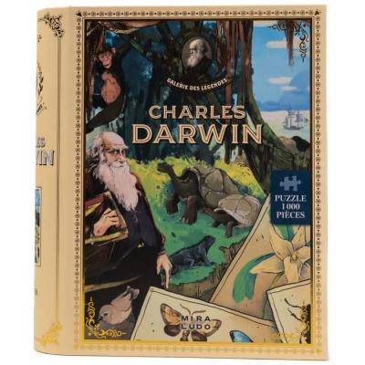 Puzzle 1000 pièces : Charles Darwin - La Galerie des Légendes Puzzle 1000 pièces : Charles Darwin - La Galerie des Légendes