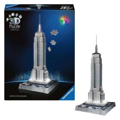 Puzzle 3D Iconics : Empire State Building illuminÃ©