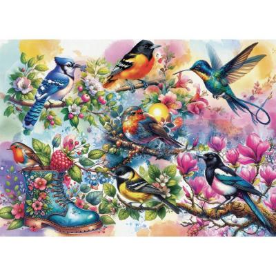 Puzzle 1000 piÃ¨ces : Ravissantes beautÃ©s Ã&nbsp; plumes