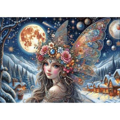 Puzzle 1000 piÃ¨ces : FÃ©e dans le givre