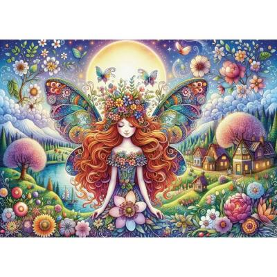 Puzzle 1000 piÃ¨ces : PÃ©tales et ailes