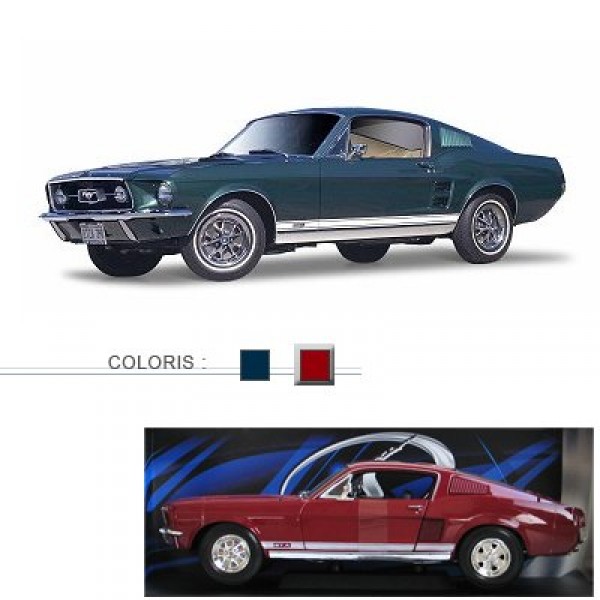 Modèle réduit - Ford Mustang Fastback (1967) - Echelle 1/18 : Rouge - Maisto-M31166-2
