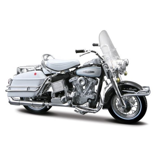 Modèle réduit - Moto Harley-Davidson - Electra Glide FLH 1966 : Echelle 1/18 - Maisto-M34360-7