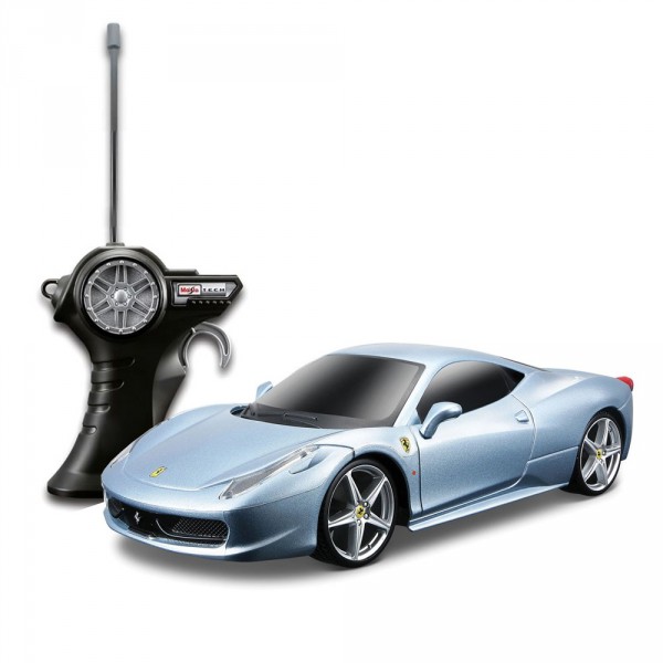 Voiture radiocommandée Ferrari 458 Italia : Echelle 1/24 : Gris - Maisto-M81058-3