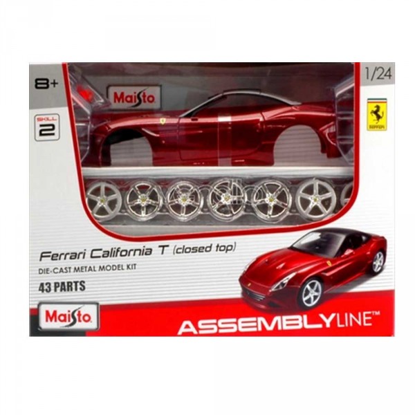 Modèle réduit à assembler : Ferrari California T - Collection Assembly line - Echelle 1/24 - Maisto-M39018-16