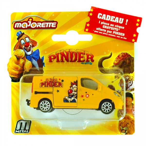 Véhicule de cirque Pinder Majorette : Camion fourgon jaune - Majorette-212050240SMO-3