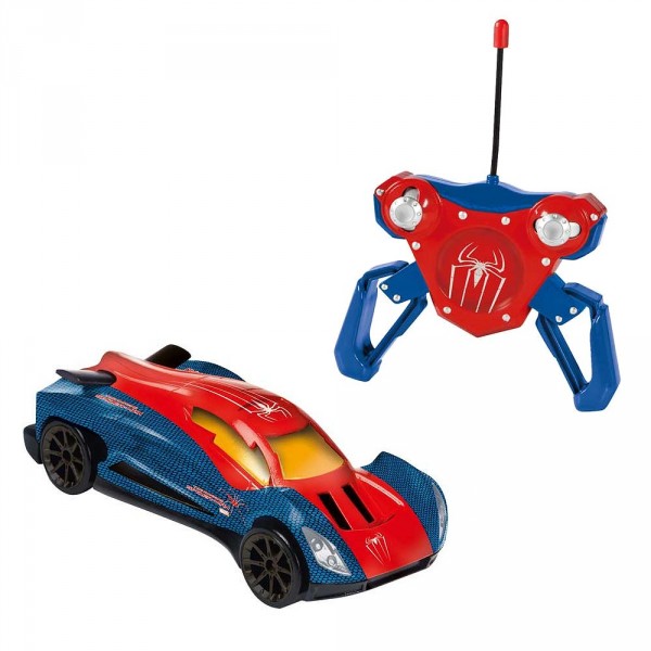 Voiture Turbo Racer radiocommandée Spiderman - Majorette-213089742-Bleu