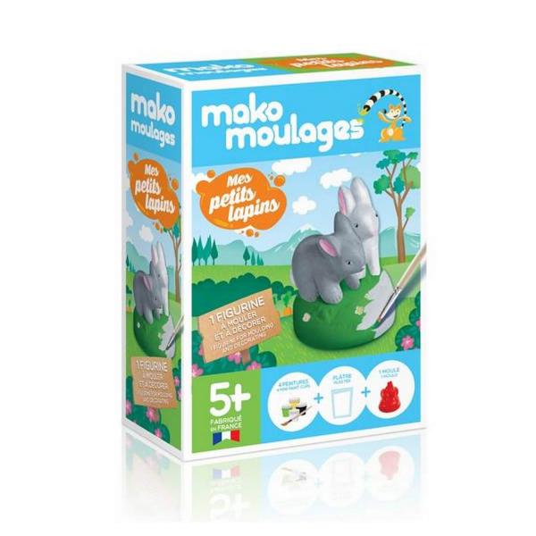 Moulage en plâtre : Mes petits lapins - Mako-39045