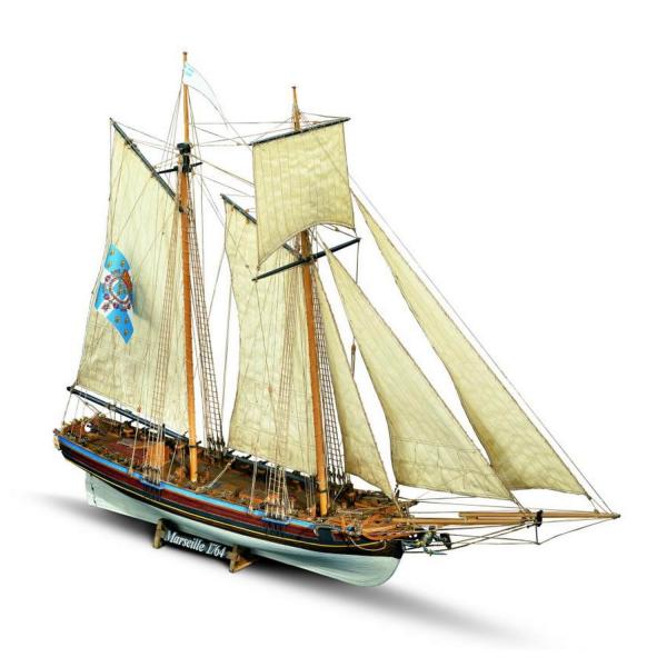 Maquette bateau en bois : Marseille - Mamoli-Z49MV25
