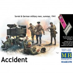 Accident. Soviet & German military men, - 1:32e - Master Box Ltd.