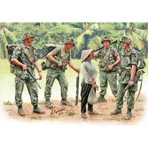 Patroling, Vietnam - 1:35e - Master Box Ltd. - Masterbox-MB3599