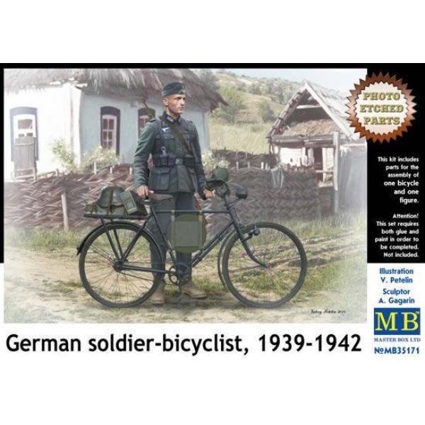 German soldier-bicyclist, 1939-1942 - 1:35e - Master Box Ltd. - MB35171