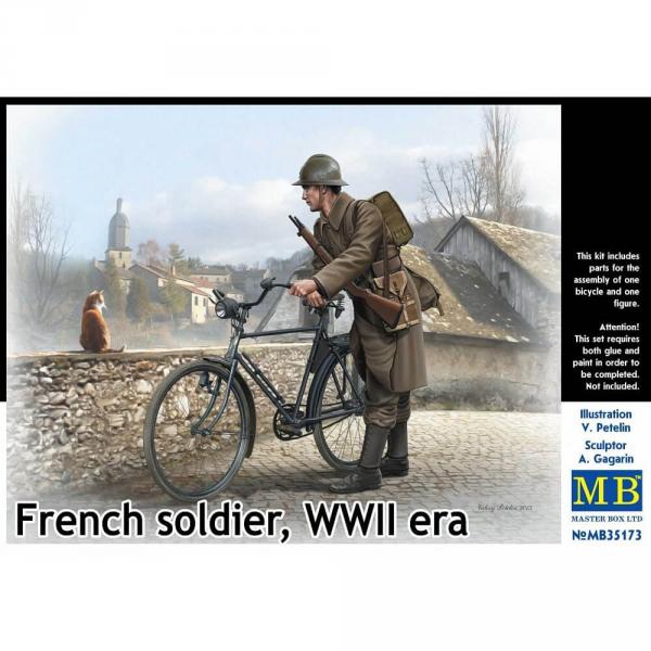 Figurine militaire : Soldat français WWII  - Master-MB35173