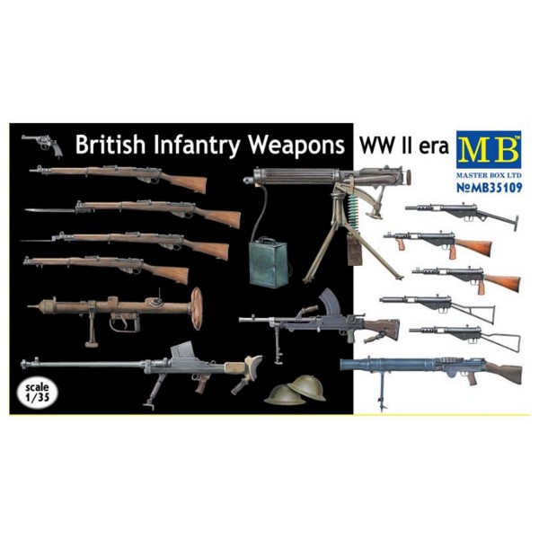 Accessoires militaires 2ème Guerre mondiale : Set armement britannique - Masterbox-MB35109