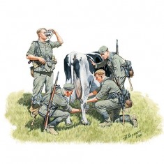 Figurines 2ème Guerre Mondiale : Collecte de lait : Front Ouest 1940