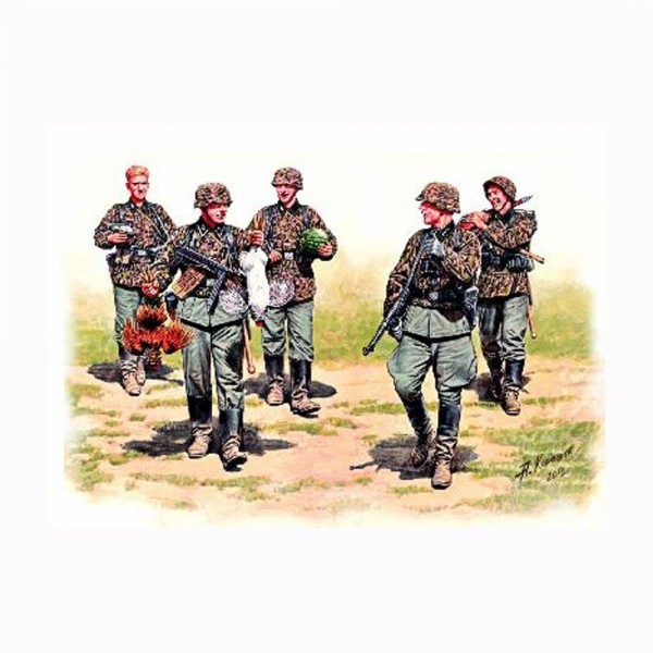 Figurines militaires : WAFFEN SS en maraude Front de l'Est 1943 - Masterbox-MB3583
