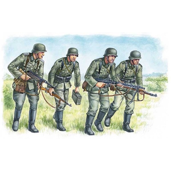 Figurines 2ème Guerre Mondiale : Infanterie allemande 1939-1942 - Masterbox-MB3513